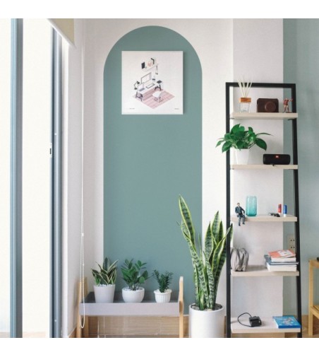 Arco Pintado Autoadhesivo Nórdico 110D cm