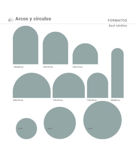 Arco Pintado Autoadhesivo Nórdico 65x200 cm