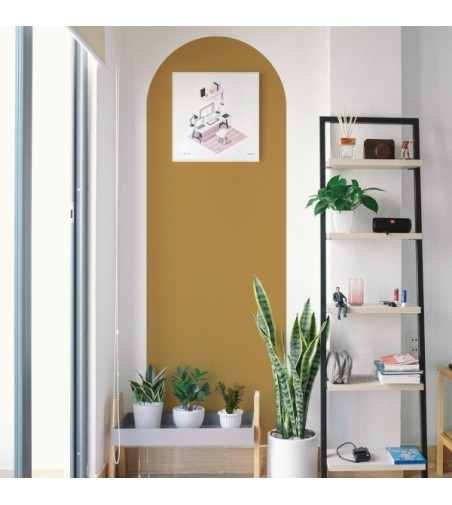 Arco Pintado Autoadhesivo Ocre 65x200 cm