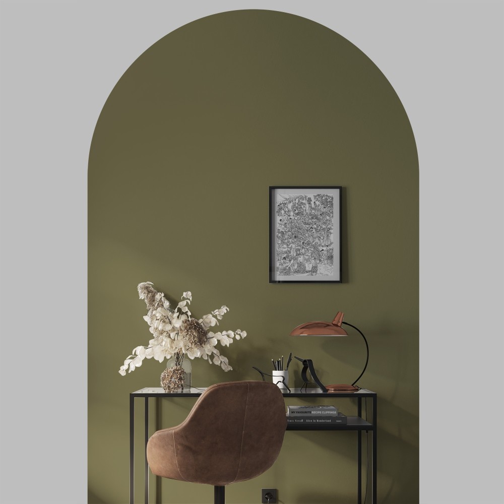 Arco Pintado Autoadhesivo Oliva 65x200 cm