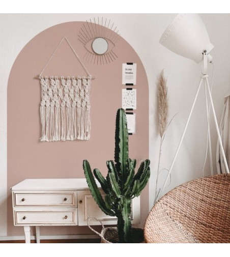 Arco Pintado Autoadhesivo Rosa Empolvado 65x200 cm