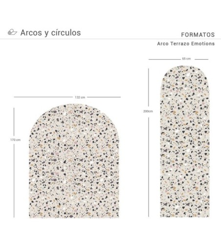 Arco Pintado Autoadhesivo Terrazo Emotions 65x200 cm