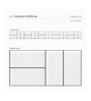 Pack de cenefas Alterna White - contiene 3 unidades de 115x11,5cm