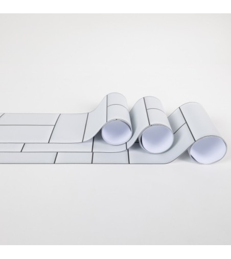 Pack de cenefas Alterna White - contiene 3 unidades de 115x11,5cm