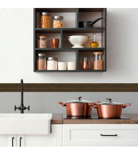 Pack de cenefas Flix Chestnut - contiene 3 unidades de 115x11,5cm