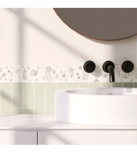 Pack de cenefas Fondo Marino by Elena Tablada - contiene 3 unidades de 115x11,5cm