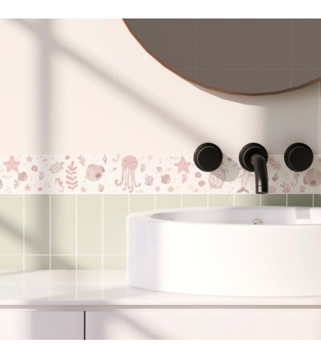 Pack de cenefas Fondo Marino by Elena Tablada - contiene 3 unidades de 115x11,5cm