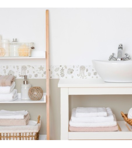 Pack de cenefas Fondo Marino by Elena Tablada - contiene 3 unidades de 115x11,5cm