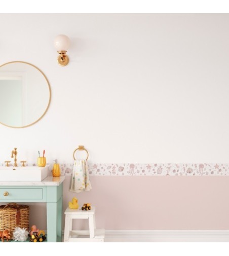 Pack de cenefas Fondo Marino by Elena Tablada - contiene 3 unidades de 115x11,5cm