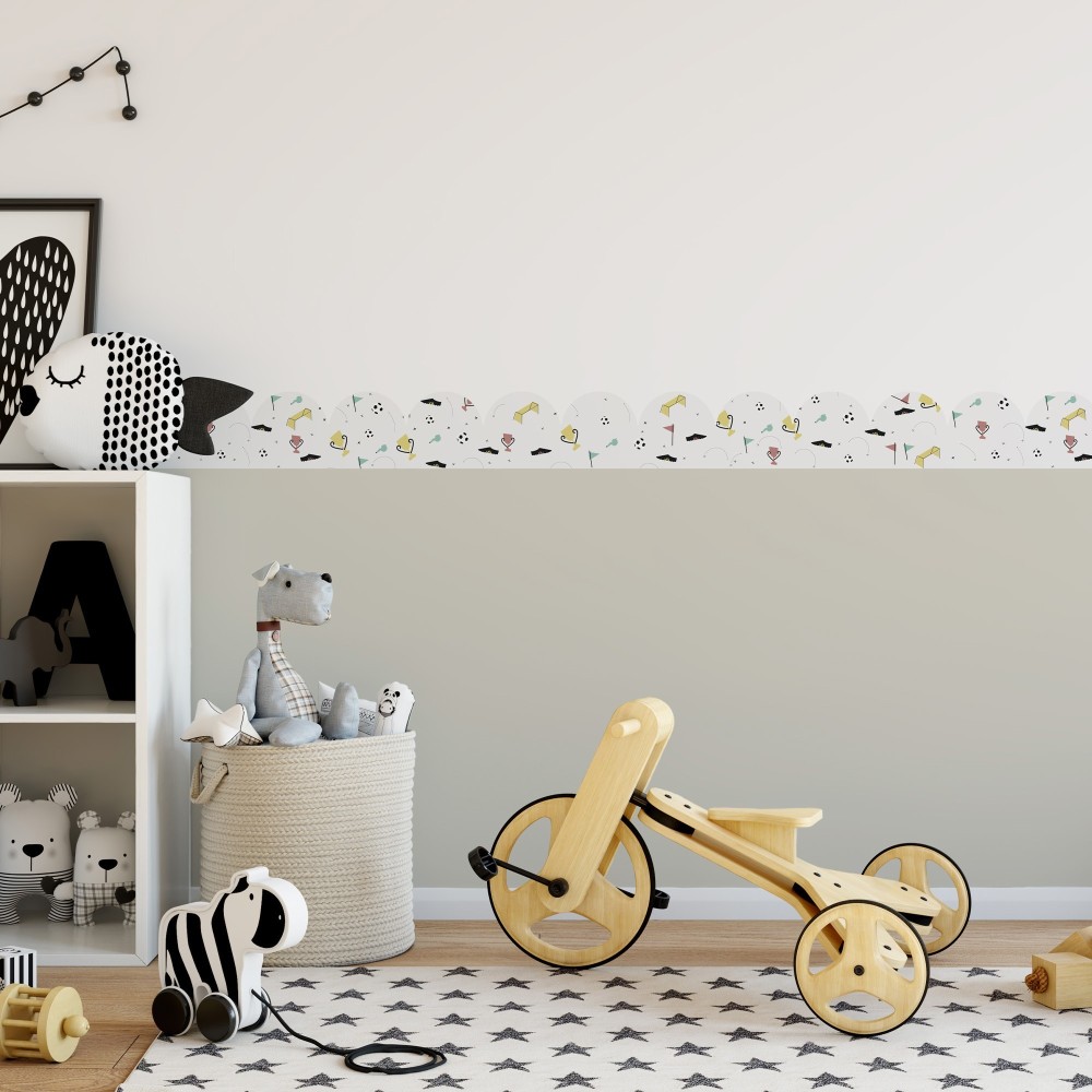 Pack de cenefas Futbol Team - contiene 3 unidades de 115x11,5cm