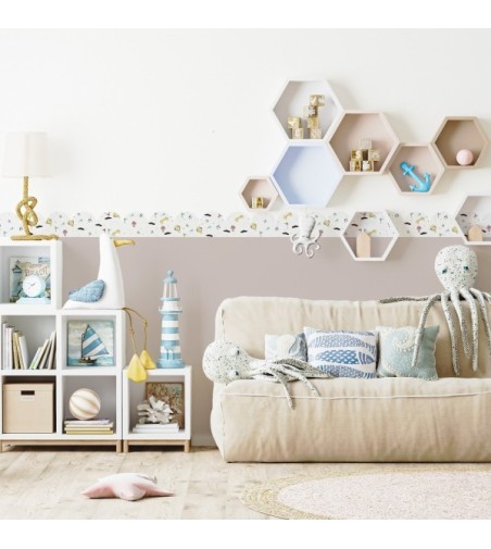 Pack de cenefas Futbol Team - contiene 3 unidades de 115x11,5cm