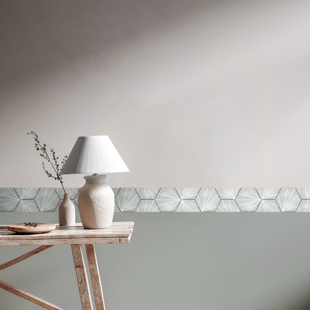 Pack de cenefas Hexágono Big - contiene 3 unidades de 115x11,5cm