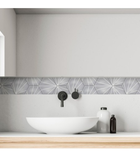 Pack de cenefas Hexágono Big - contiene 3 unidades de 115x11,5cm