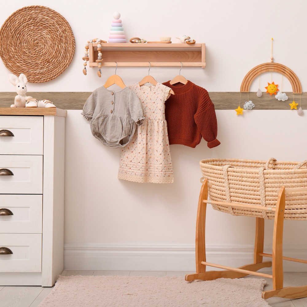 Pack de cenefas Madera Crock Bloom - contiene 3 unidades de 115x11,5cm