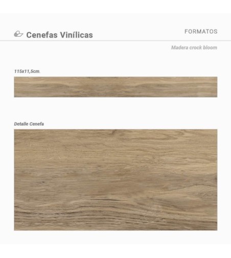 Pack de cenefas Madera Crock Bloom - contiene 3 unidades de 115x11,5cm