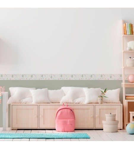 Pack de cenefas Primavera Pastel - contiene 3 unidades de 115x11,5cm