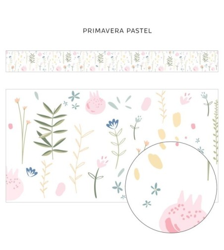 Pack de cenefas Primavera Pastel - contiene 3 unidades de 115x11,5cm
