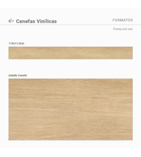 Pack de cenefas Tremp Nut - contiene 3 unidades de 115x11,5cm
