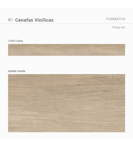Pack de cenefas Tremp Nut - contiene 3 unidades de 115x11,5cm