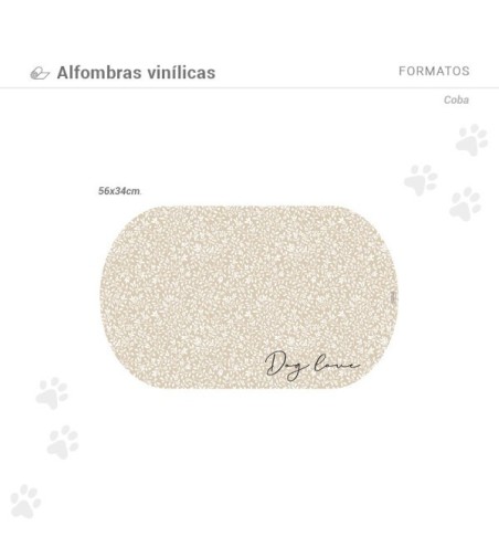 Alfombra comedero para mascotas Coba 48x35