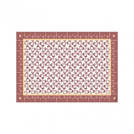 Mantel individual con estampado art deco ancient gris