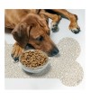 Alfombra comedero para mascotas Bones 48x35