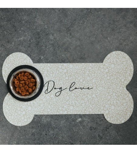 Alfombra comedero para mascotas Bones 48x35