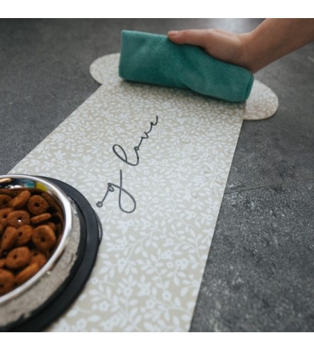 Alfombra comedero para mascotas Bones 48x35