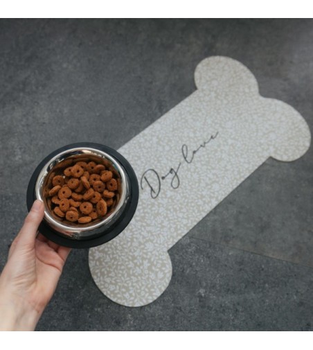 Alfombra comedero para mascotas Bones 48x35