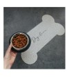 Alfombra comedero para mascotas Bones 48x35