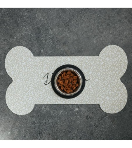 Alfombra comedero para mascotas Bones 48x35