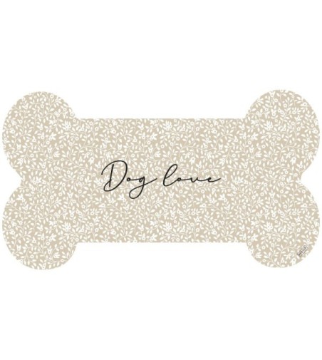 Alfombra comedero para mascotas Bones 48x35