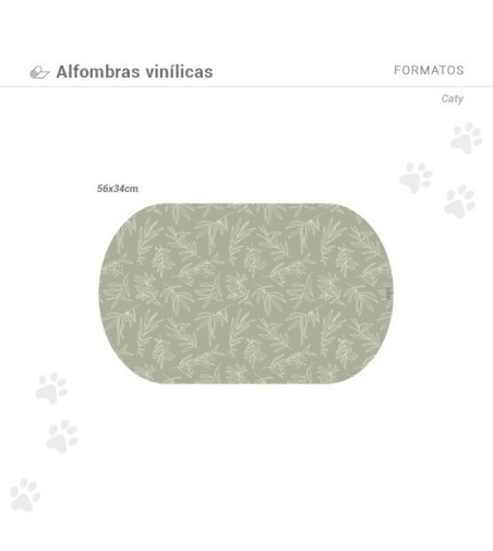Alfombra comedero para mascotas Caty 48x35