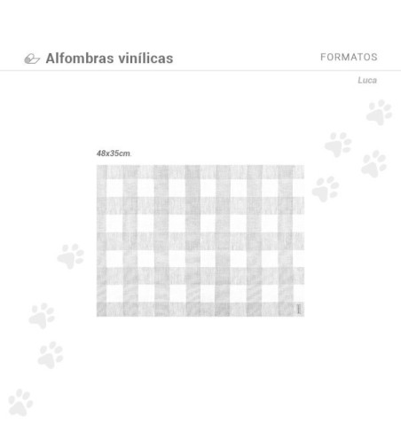 Alfombra comedero para mascotas Luca 48x35