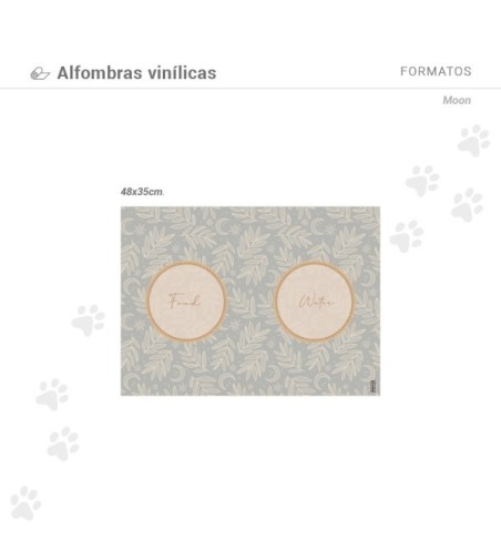Alfombra comedero para mascotas Moon 48x35