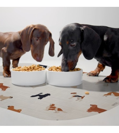 Alfombra comedero para mascotas Puppy 48x35