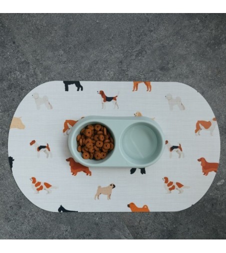 Alfombra comedero para mascotas Puppy 48x35