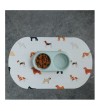 Alfombra comedero para mascotas Puppy 48x35