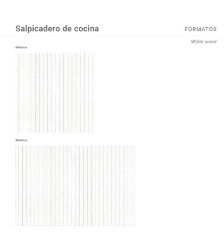 Salpicadero de cocina Rustic wood 60x60