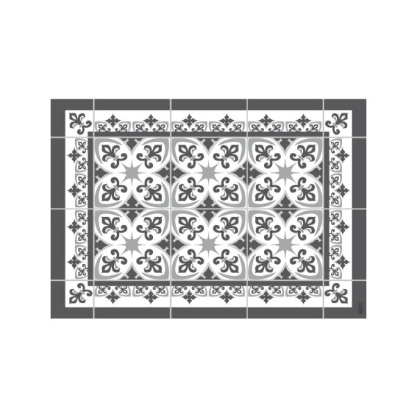 Mantel individual con estampado lis silver.