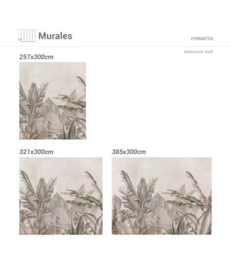 Mural Autoadhesivo Amazonia Soft 321x300cm