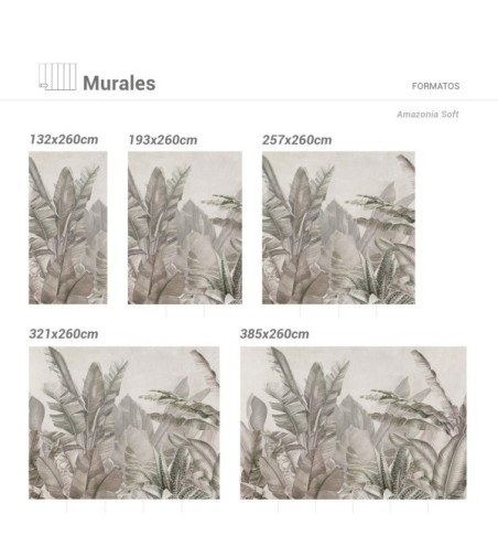 Mural Autoadhesivo Amazonia Soft 385x260cm