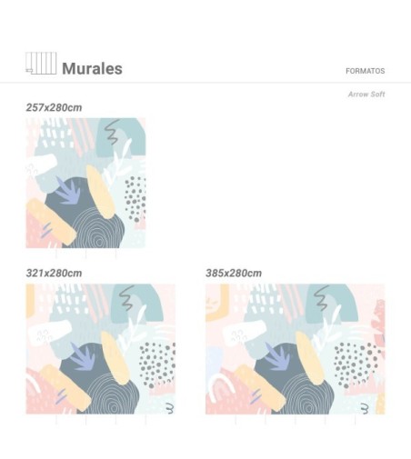 Mural Autoadhesivo Arrow 257x280cm