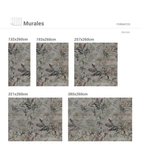 Mural Autoadhesivo Berries 385x260cm