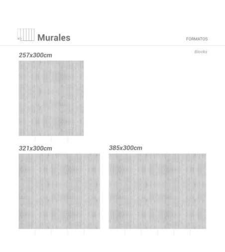 Mural Autoadhesivo Blocks 257x260cm