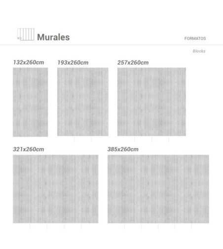 Mural Autoadhesivo Blocks 385x300cm