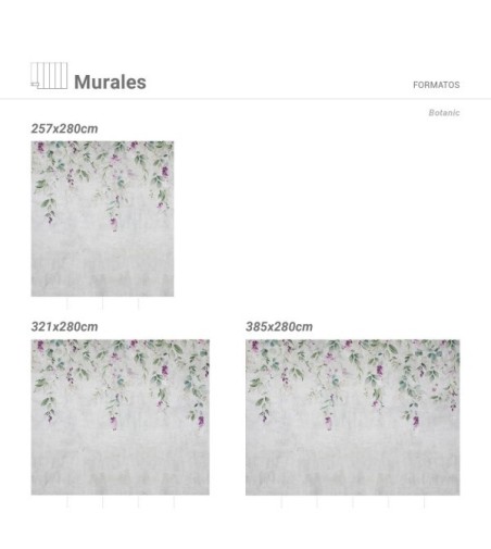 Mural Autoadhesivo Botanic 257x260cm