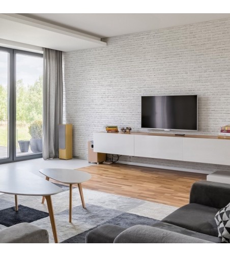 Mural Autoadhesivo Brick White Old 257x260cm