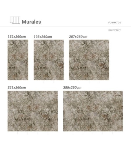 Mural Autoadhesivo Canterbury 257x260cm