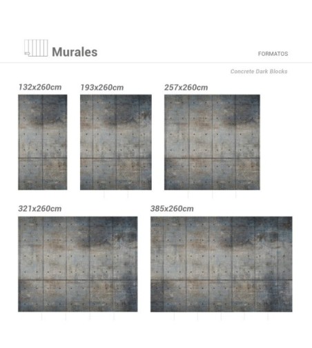 Mural Autoadhesivo Concrete 321x260cm